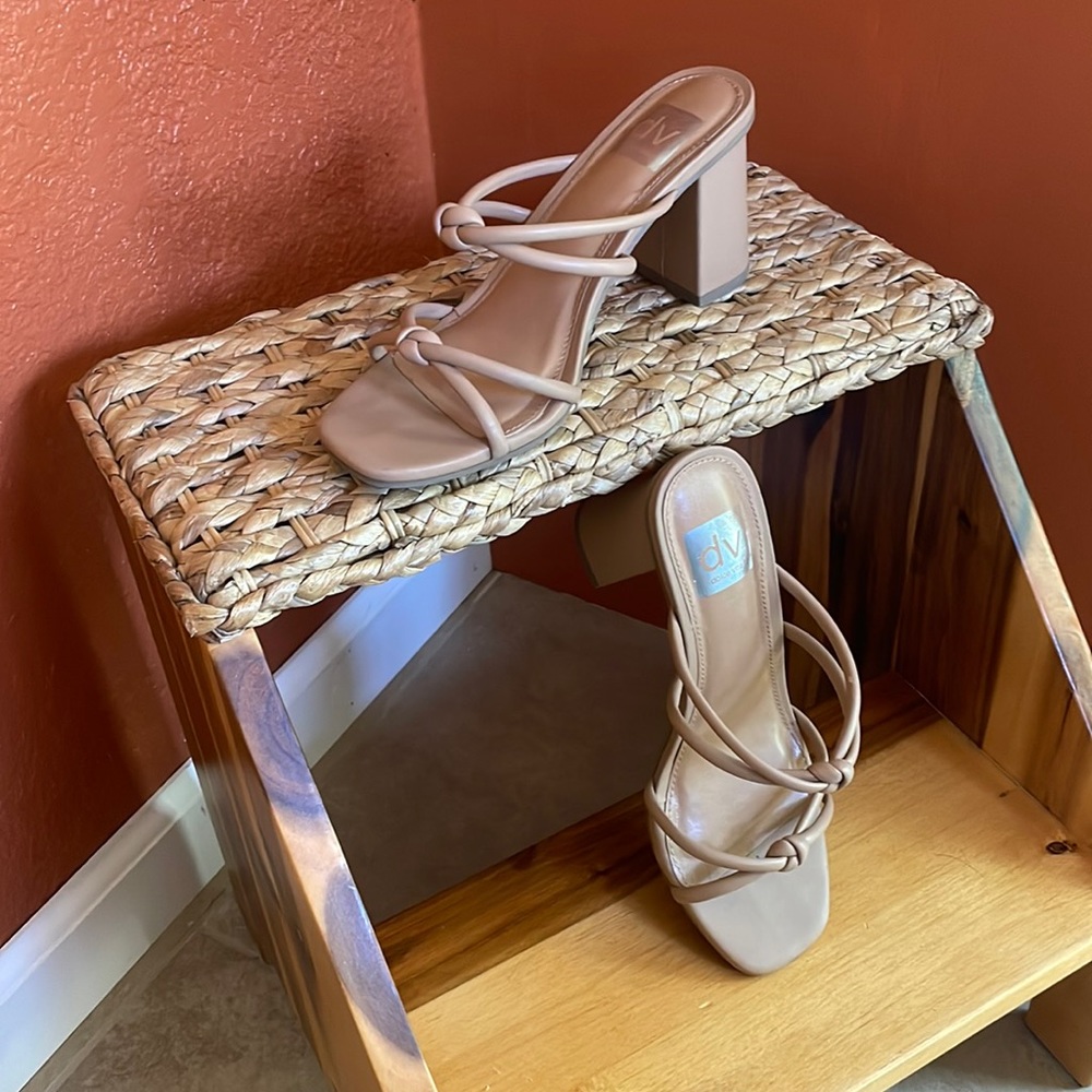 Dolce Vita nude slide on heals